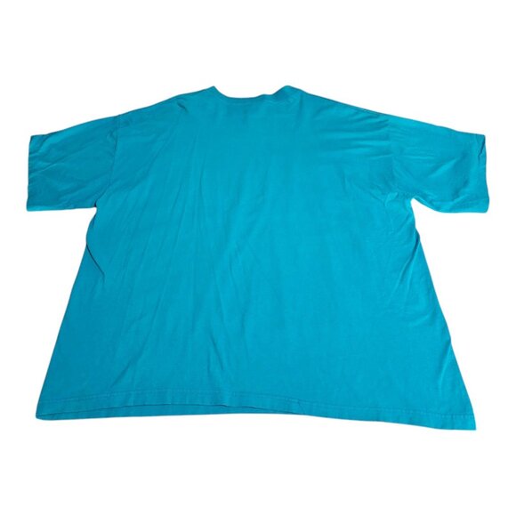 Vintage Garfield T-Shirt Paws Jim Davis Blue Odie Nermal Pooky Womens 3X Neon - Picture 8 of 11